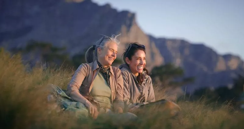 Two active women outdoors